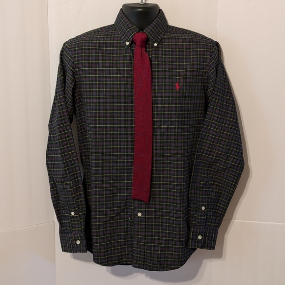Ralph Lauren Men's Tartan Plaid Long Sleeve Shirt Small - Picture 8 of 16
